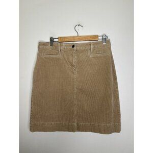 Talbots Corduroy A-Line Skirt Office Casual Preppy Minimalist Career Size 10